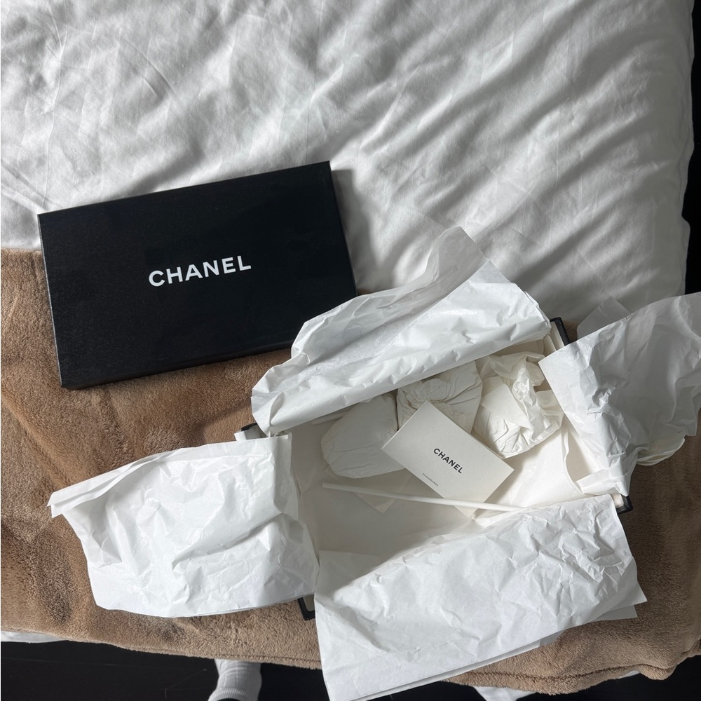 CHANEL Black Box with White Tissue
